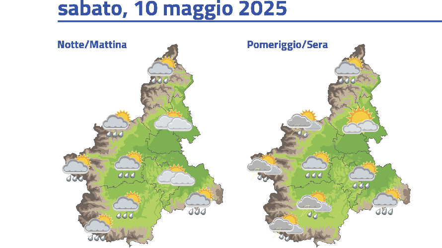 Weekend instabile sul Cuneese: temporali in agguato tra sabato e domenica